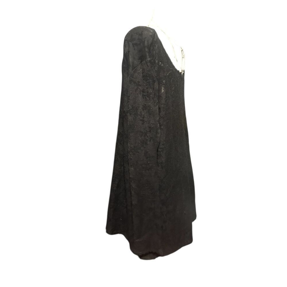 Eileen Fisher Floral Wool Blend Tunic Top Black Tunic Size‎ XL GOOD CONDITION - Picture 8 of 11